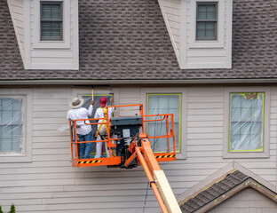 Enhance curb appeal with residential exterior painting.